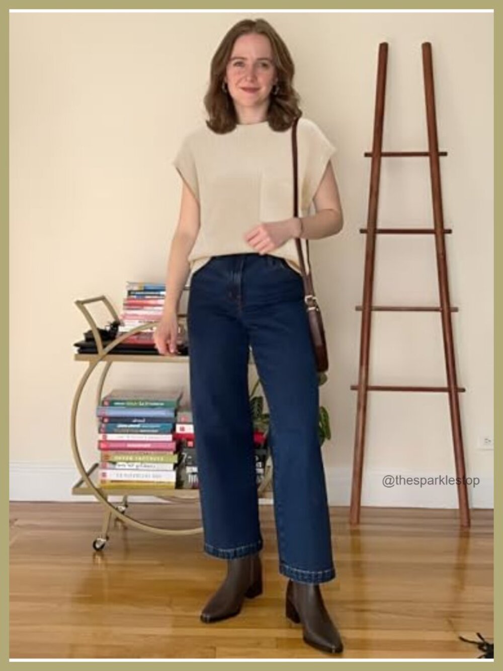 Women's Ribbed Knit Sweater Vest Short Sleeve Crew Neck Lightweight Pullover Top - Picture 4 of 6